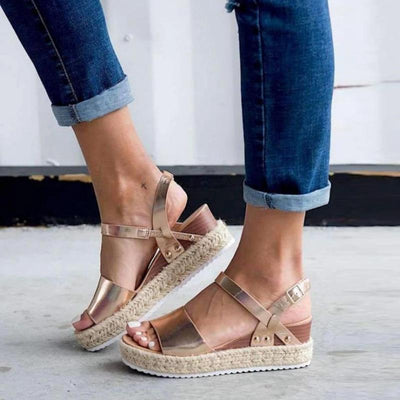 Women's Espadrilles Platform Sandal - crmores.com