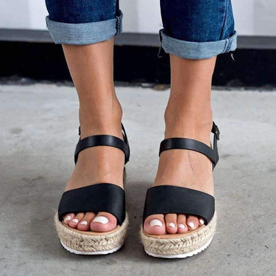 Women's Espadrilles Platform Sandal - crmores.com