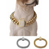 Zirconia Lock Buckle Dogs Chain Necklace - crmores.com