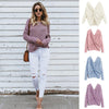 Women's Casual Cross Backless Long Batwing Sleeve Sweater - crmores.com