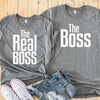 Matching Couple Shirts-The BOSS&The Real BOSS Shirts - crmores.com