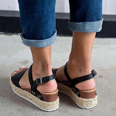 Women's Espadrilles Platform Sandal - crmores.com