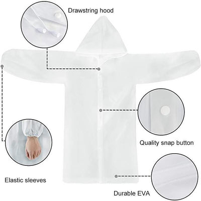 Unisex Reusable Portable Frosted Raincoat - crmores.com
