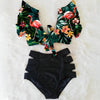 Ruffled bikini split swimsuit - crmores.com