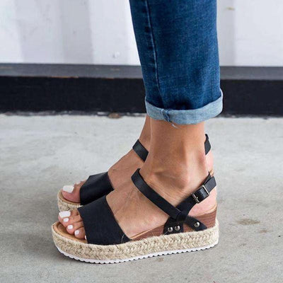 Women's Espadrilles Platform Sandal - crmores.com