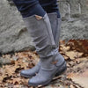 Womens Western Cowboy Knee Boots Punk Boots - crmores.com