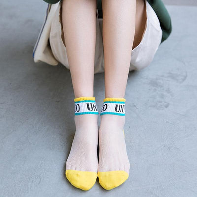 Women Transparent Mesh Socks - crmores.com