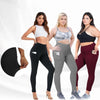 High Waist Stretch Plus-Size Leggings - crmores.com