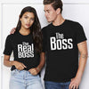 Matching Couple Shirts-The BOSS&The Real BOSS Shirts - crmores.com