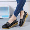 Women’s Leather Loafers Breathable Slip on Driving Shoes - crmores.com