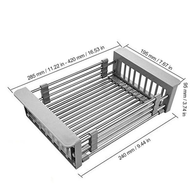 Kitchen Retractable Drainer Rack - crmores.com