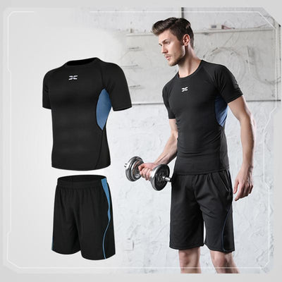 Men tight-fitting short-sleeved sportswear - crmores.com