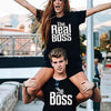 Matching Couple Shirts-The BOSS&The Real BOSS Shirts - crmores.com