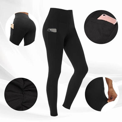 High Waist Stretch Plus-Size Leggings - crmores.com