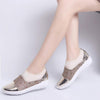 Women Woven Mesh Flat Shoes - crmores.com