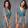 Summer V-Neck Printed Dress - crmores.com