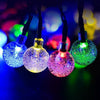 Solar-Powered Crystal Ball String Lights - crmores.com