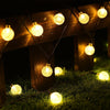 Solar-Powered Crystal Ball String Lights - crmores.com