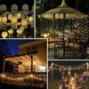 Solar-Powered Crystal Ball String Lights - crmores.com