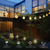 Solar-Powered Crystal Ball String Lights - crmores.com