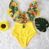 Ruffled bikini split swimsuit - crmores.com