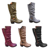 Womens Western Cowboy Knee Boots Punk Boots - crmores.com