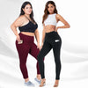 High Waist Stretch Plus-Size Leggings - crmores.com