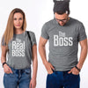 Matching Couple Shirts-The BOSS&The Real BOSS Shirts - crmores.com