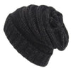 Women Knitted Slouchy Beanie Hat with Velvet - crmores.com