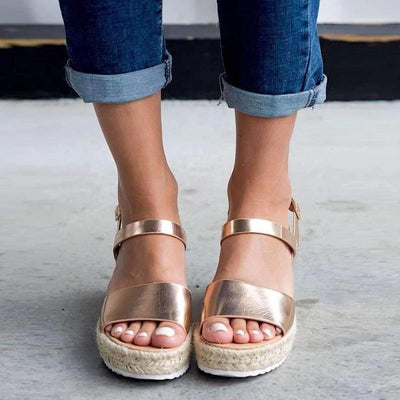 Women's Espadrilles Platform Sandal - crmores.com