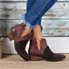 Women Patchwork Ankle Boots - crmores.com