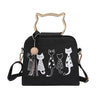 Crossbody Cat Pattern Handbag - crmores.com